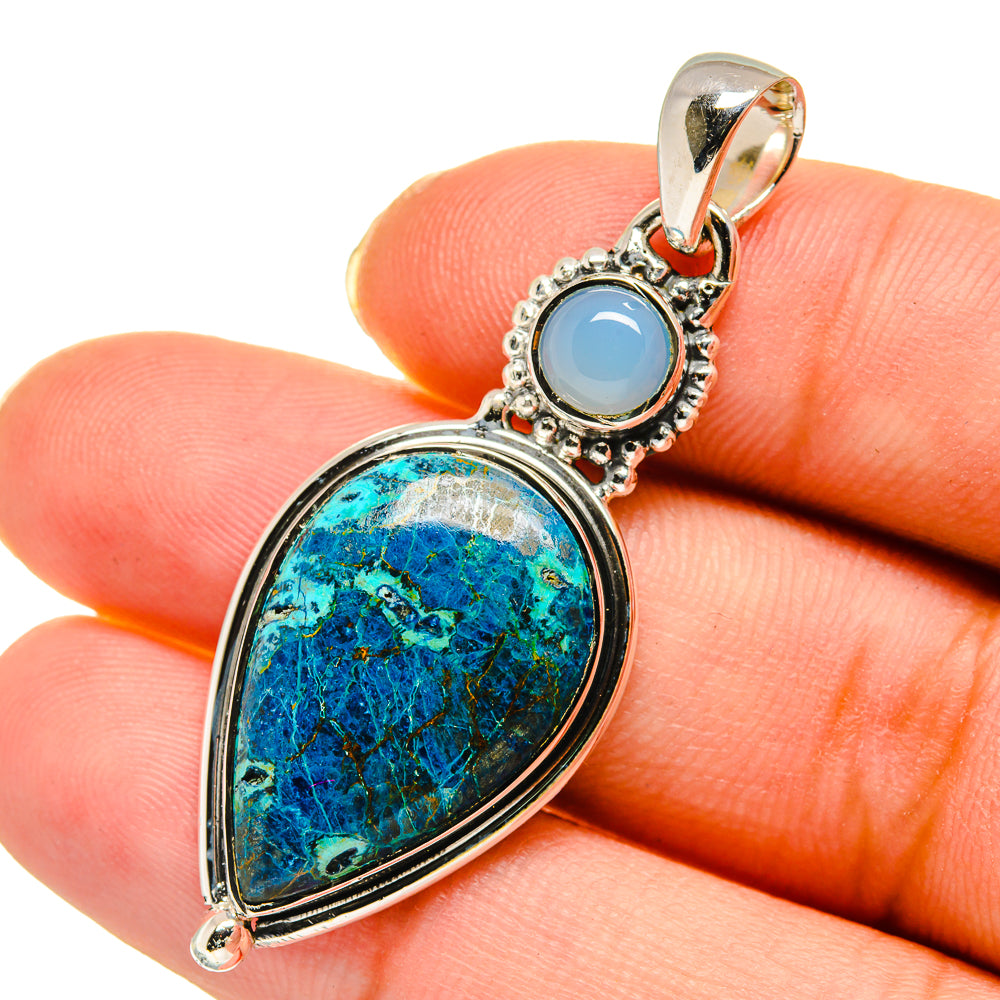 Chrysocolla Pendants handcrafted by Anasilvercos - PD11829