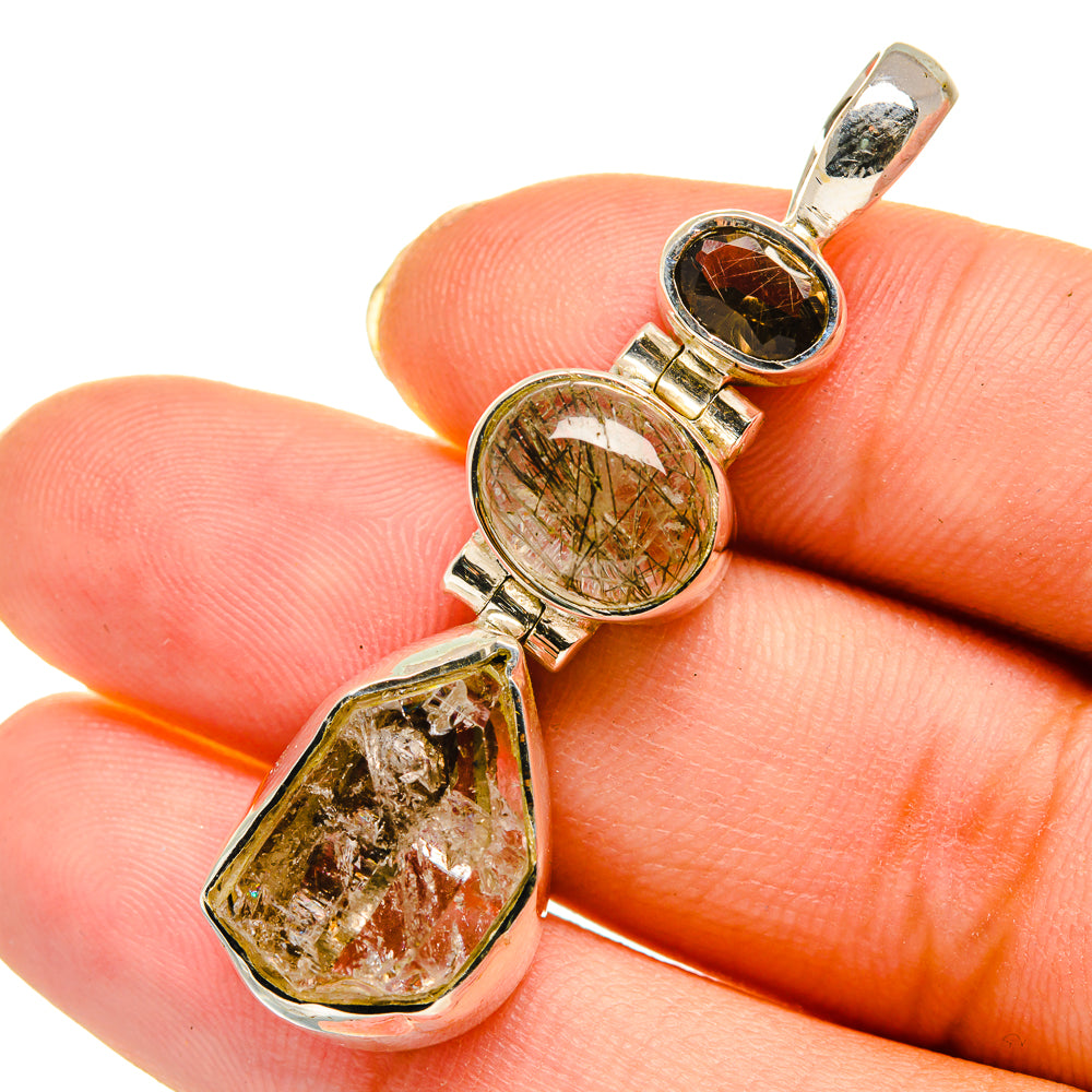 Herkimer Diamond Pendants handcrafted by Anasilvercos - PD11850