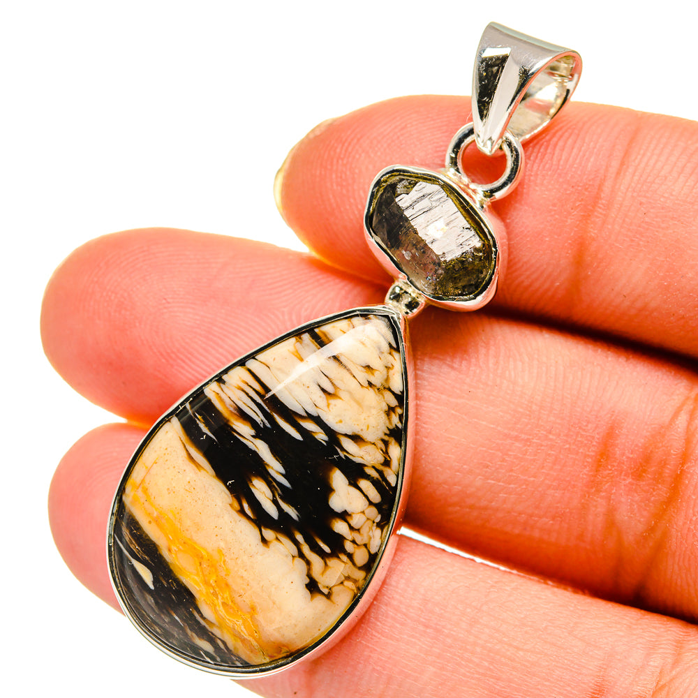 Peanut Wood Jasper Pendants handcrafted by Anasilvercos - PD11853