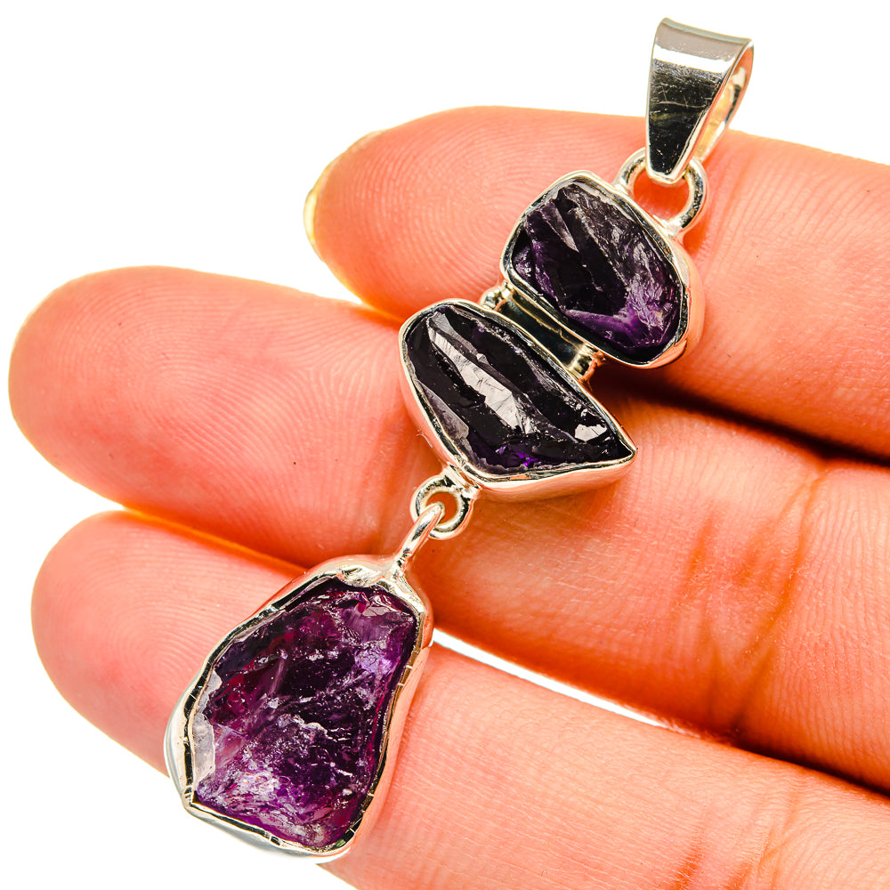 Amethyst Pendants handcrafted by Anasilvercos - PD11855
