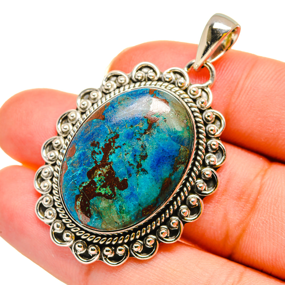 Chrysocolla Pendants handcrafted by Anasilvercos - PD11871