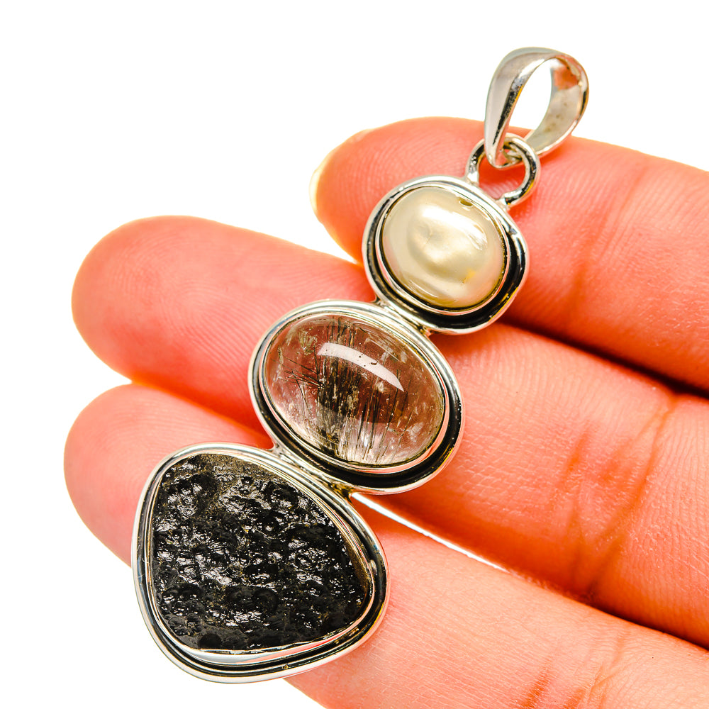Tektite Pendants handcrafted by Anasilvercos - PD11882