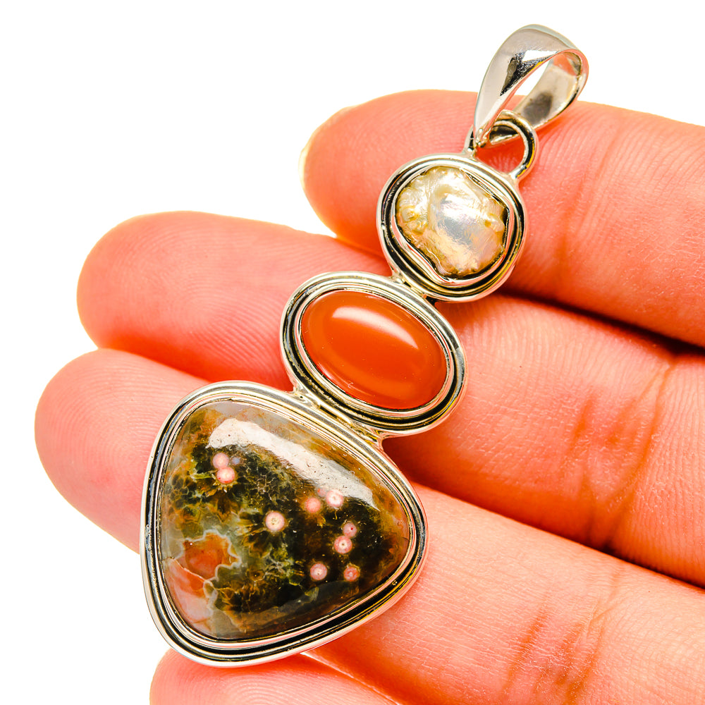 Ocean Jasper Pendants handcrafted by Anasilvercos - PD11900