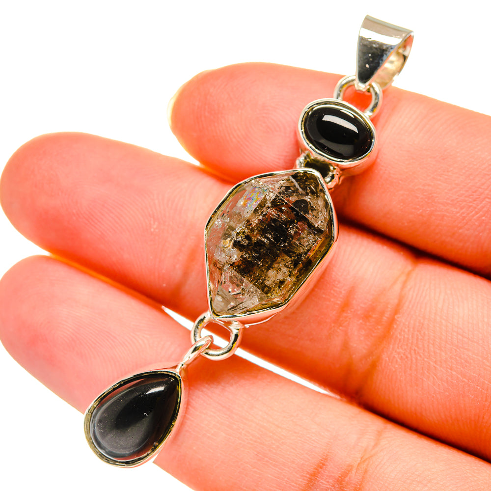 Herkimer Diamond Pendants handcrafted by Anasilvercos - PD11909
