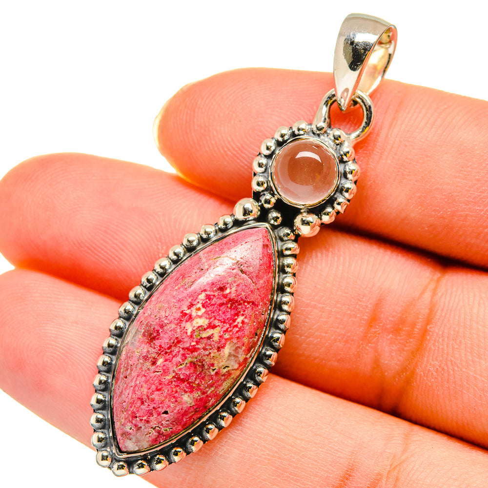 Thulite Pendants handcrafted by Anasilvercos - PD11935