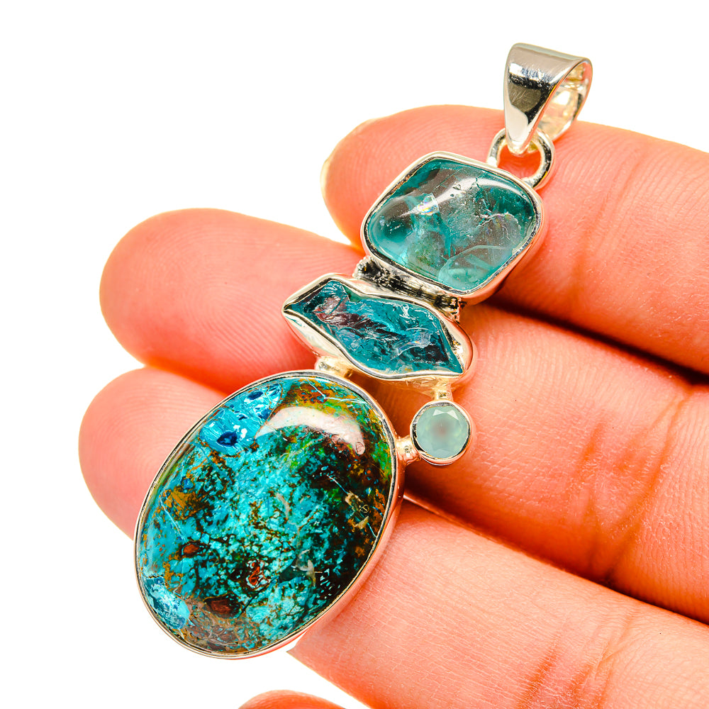 Shattuckite Pendants handcrafted by Anasilvercos - PD11948