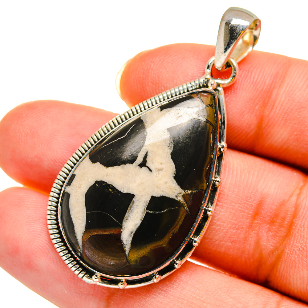 Septarian Geode Pendants handcrafted by Anasilvercos - PD11965