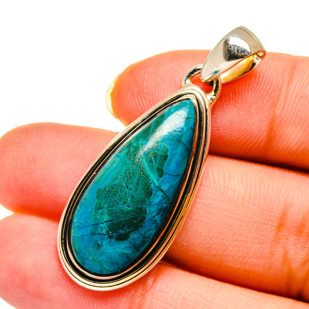 Chrysocolla Pendants handcrafted by Anasilvercos - PD11968