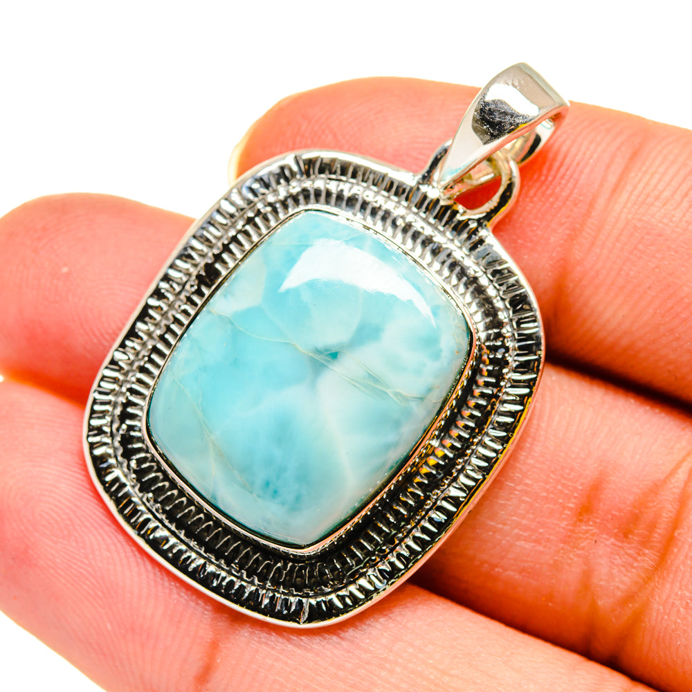 Larimar Pendants handcrafted by Anasilvercos - PD11971