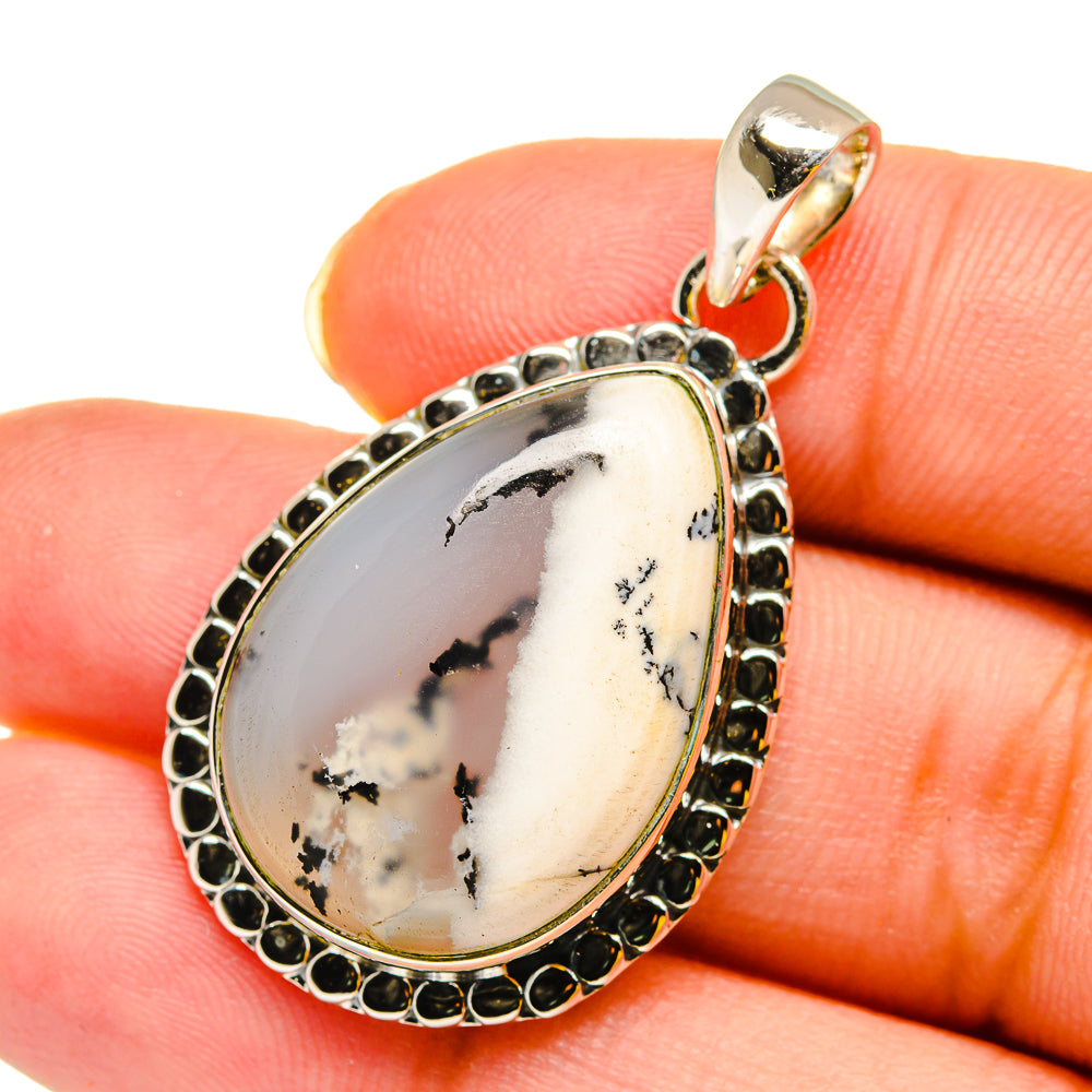 Dendritic Opal Pendants handcrafted by Anasilvercos - PD11977
