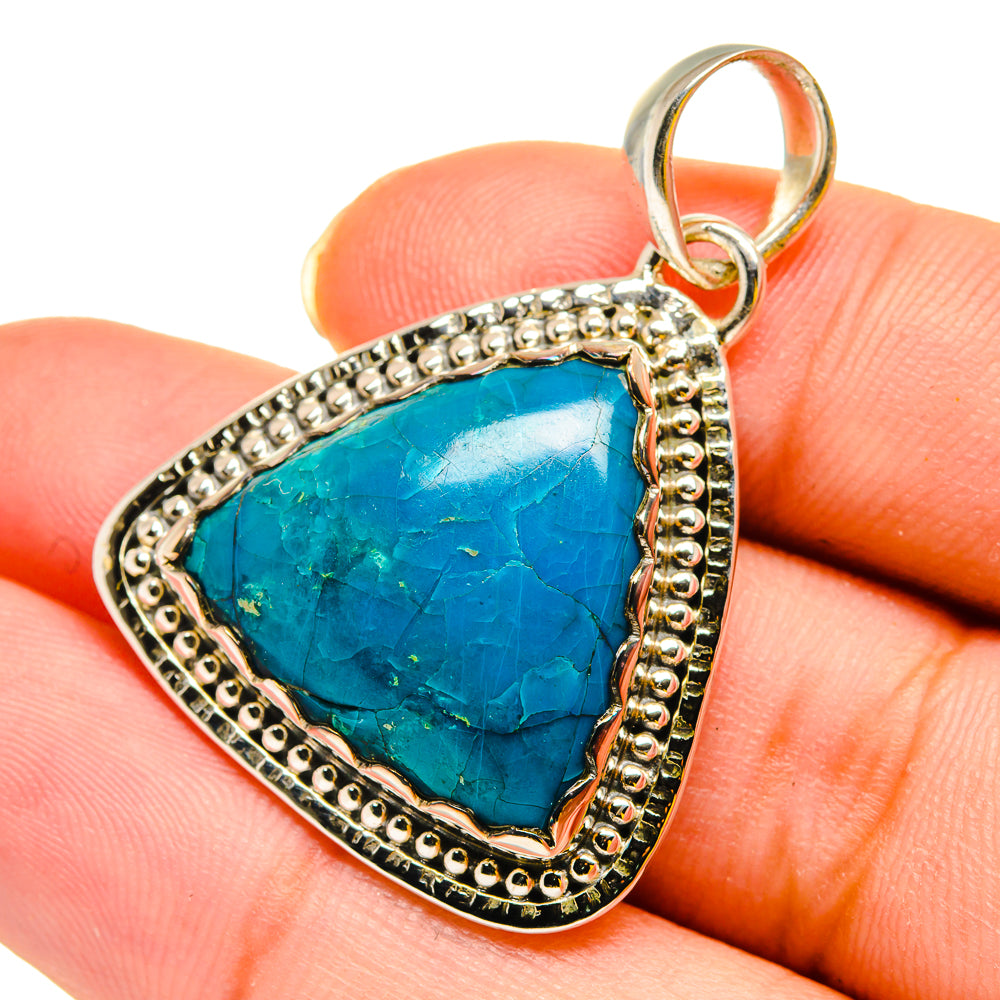 Chrysocolla Pendants handcrafted by Anasilvercos - PD11988