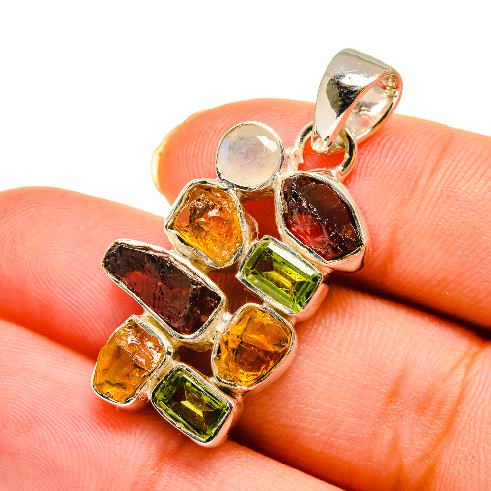 Garnet Pendants handcrafted by Anasilvercos - PD11993