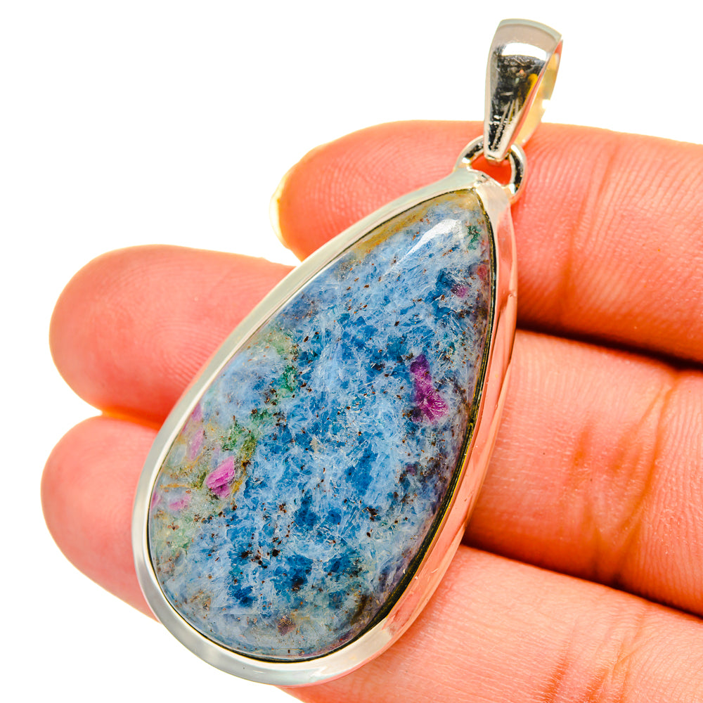 Ruby Fuchsite Pendants handcrafted by Anasilvercos - PD11994