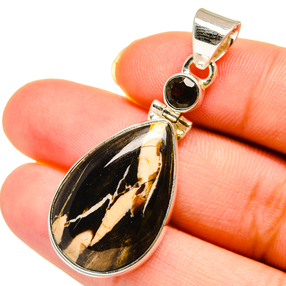 Peanut Wood Jasper Pendants handcrafted by Anasilvercos - PD11996