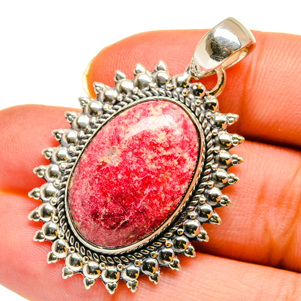 Thulite Pendants handcrafted by Anasilvercos - PD11998