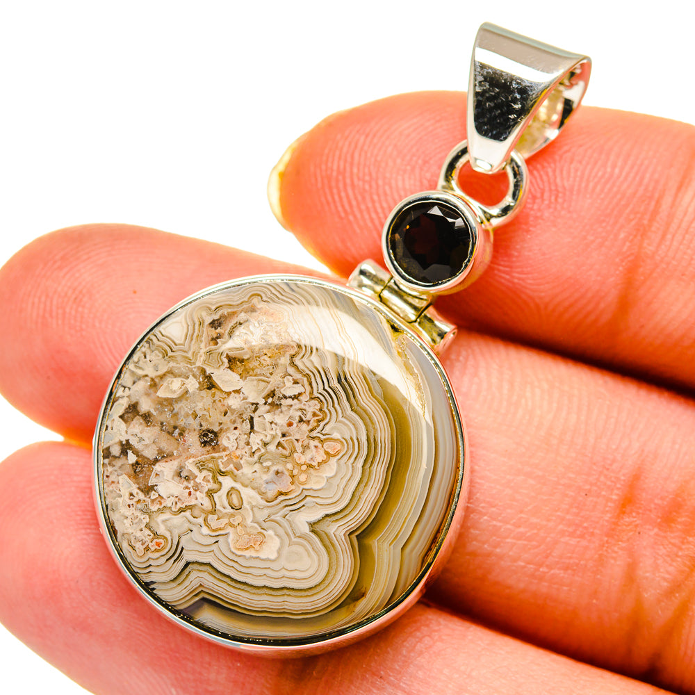 Laguna Lace Agate Pendants handcrafted by Anasilvercos - PD11999