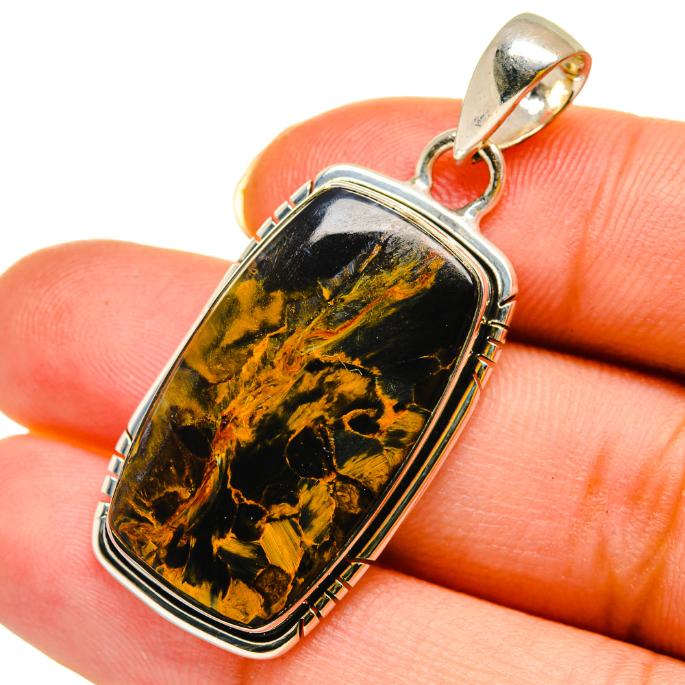 Pietersite Pendants handcrafted by Anasilvercos - PD12001