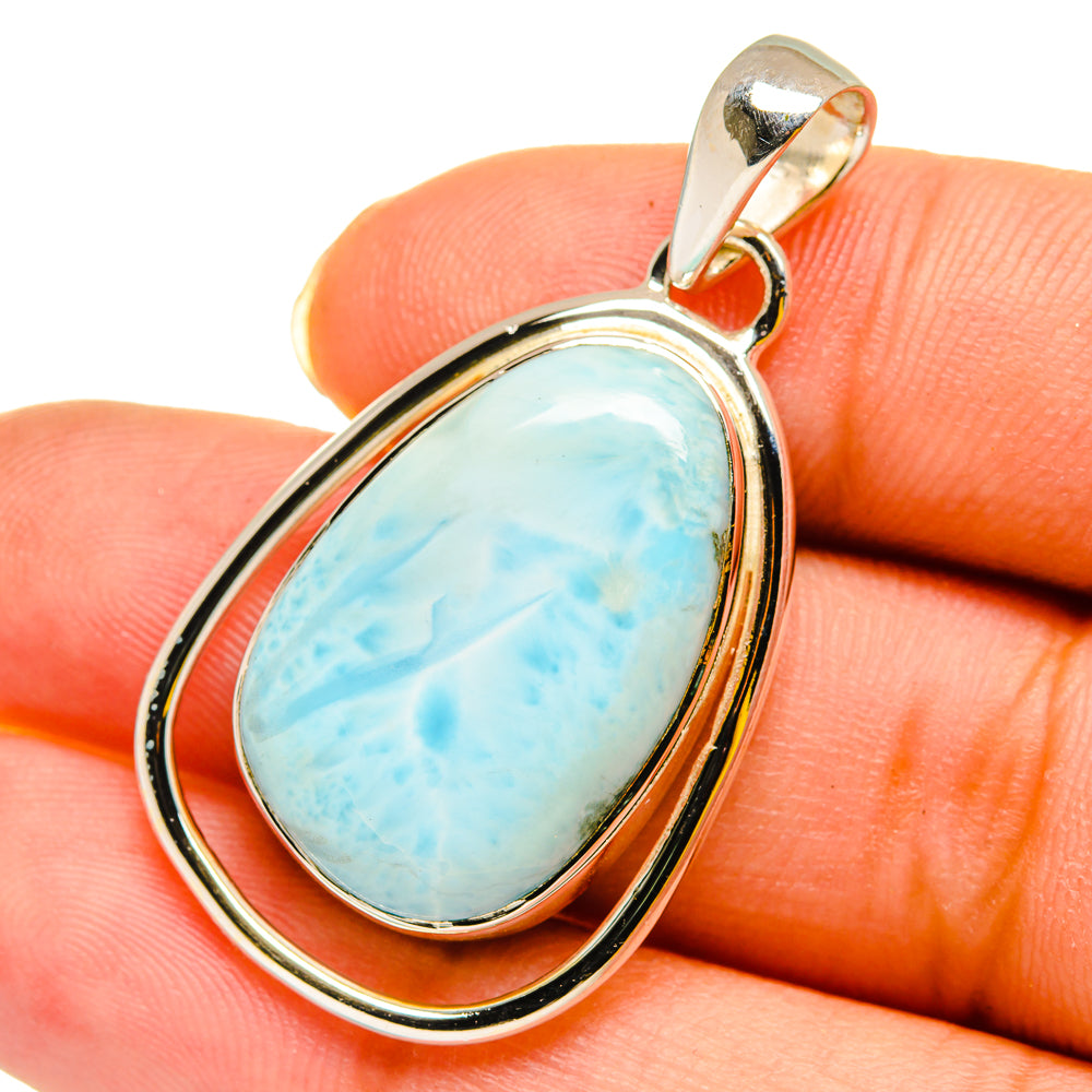 Larimar Pendants handcrafted by Anasilvercos - PD12016