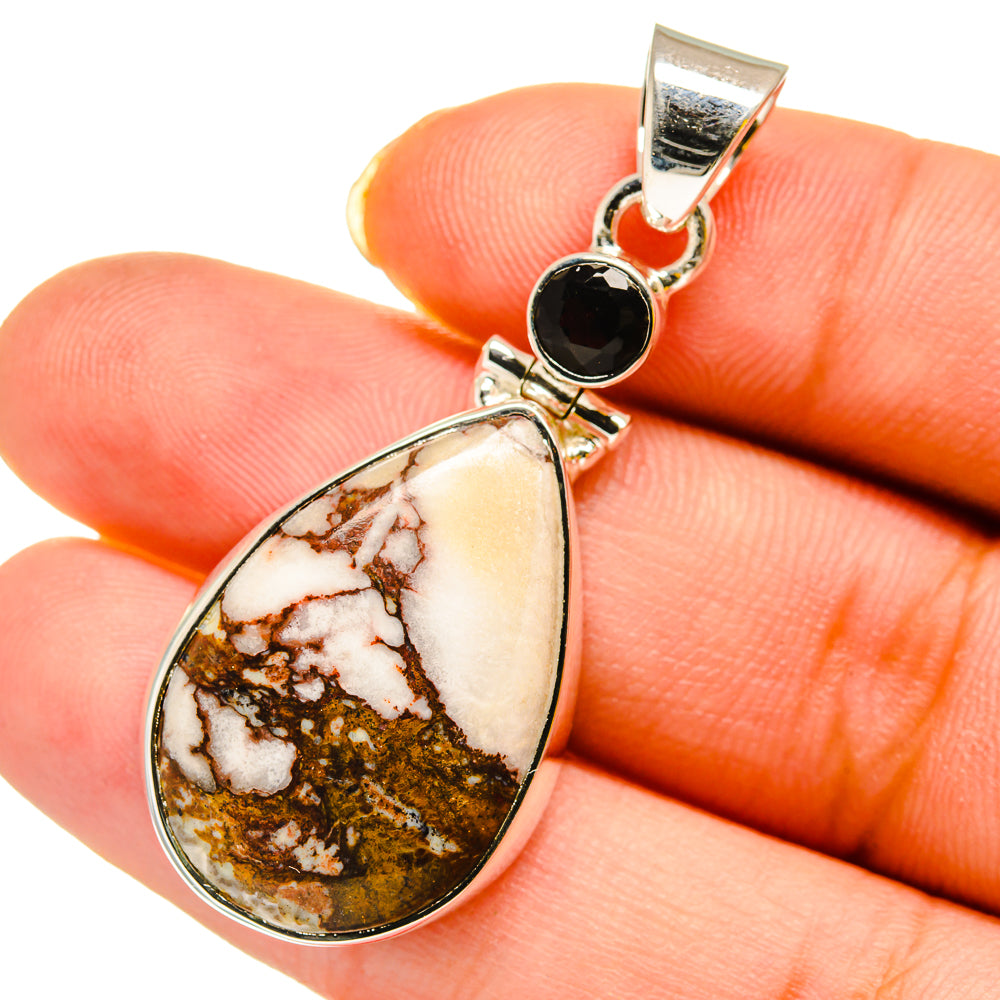 Peanut Wood Jasper Pendants handcrafted by Anasilvercos - PD12017