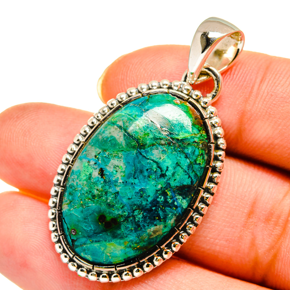 Chrysocolla Pendants handcrafted by Anasilvercos - PD12027