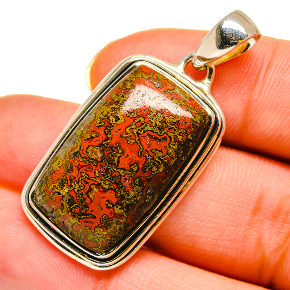 Moroccan Agate Pendants handcrafted by Anasilvercos - PD12031