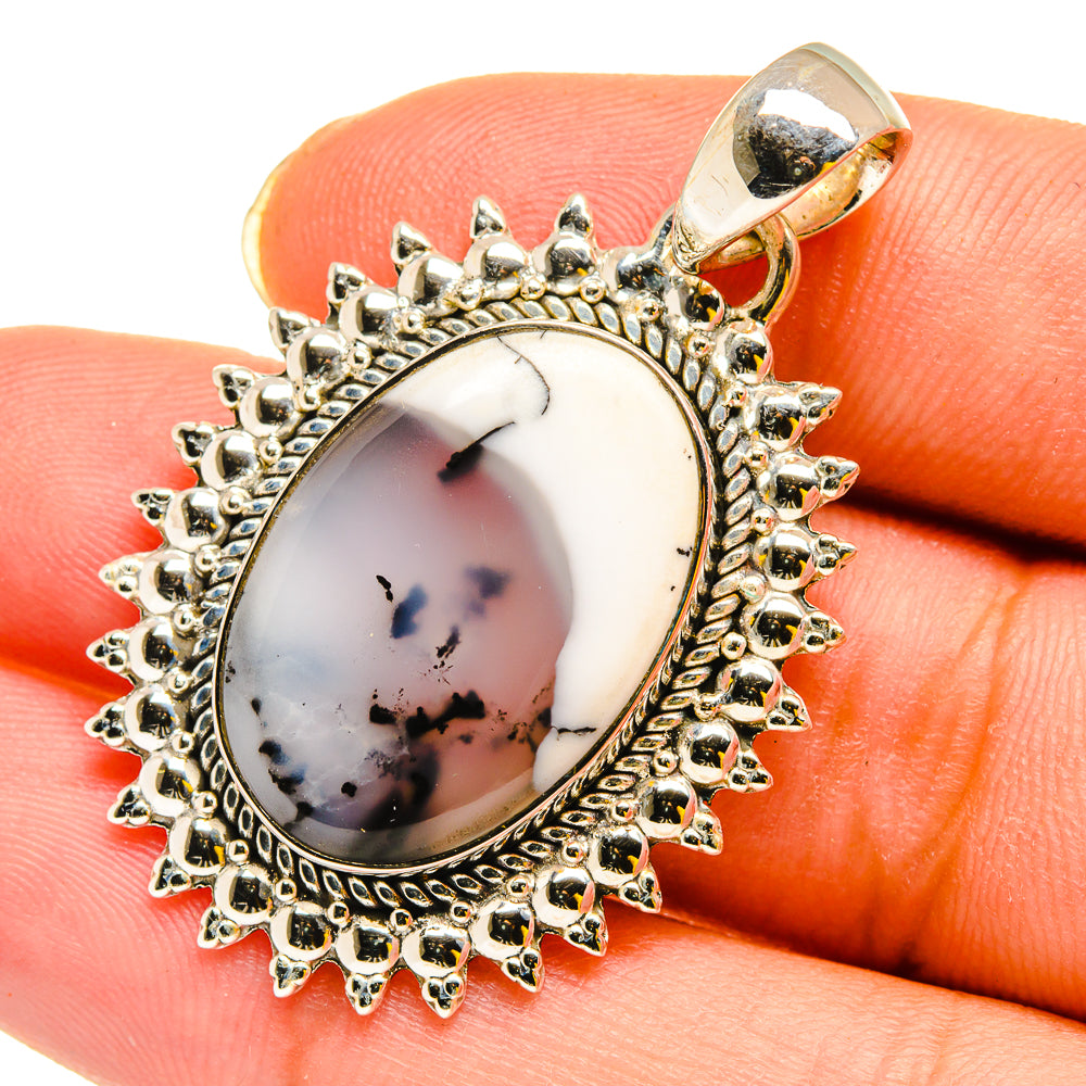 Dendritic Opal Pendants handcrafted by Anasilvercos - PD12050