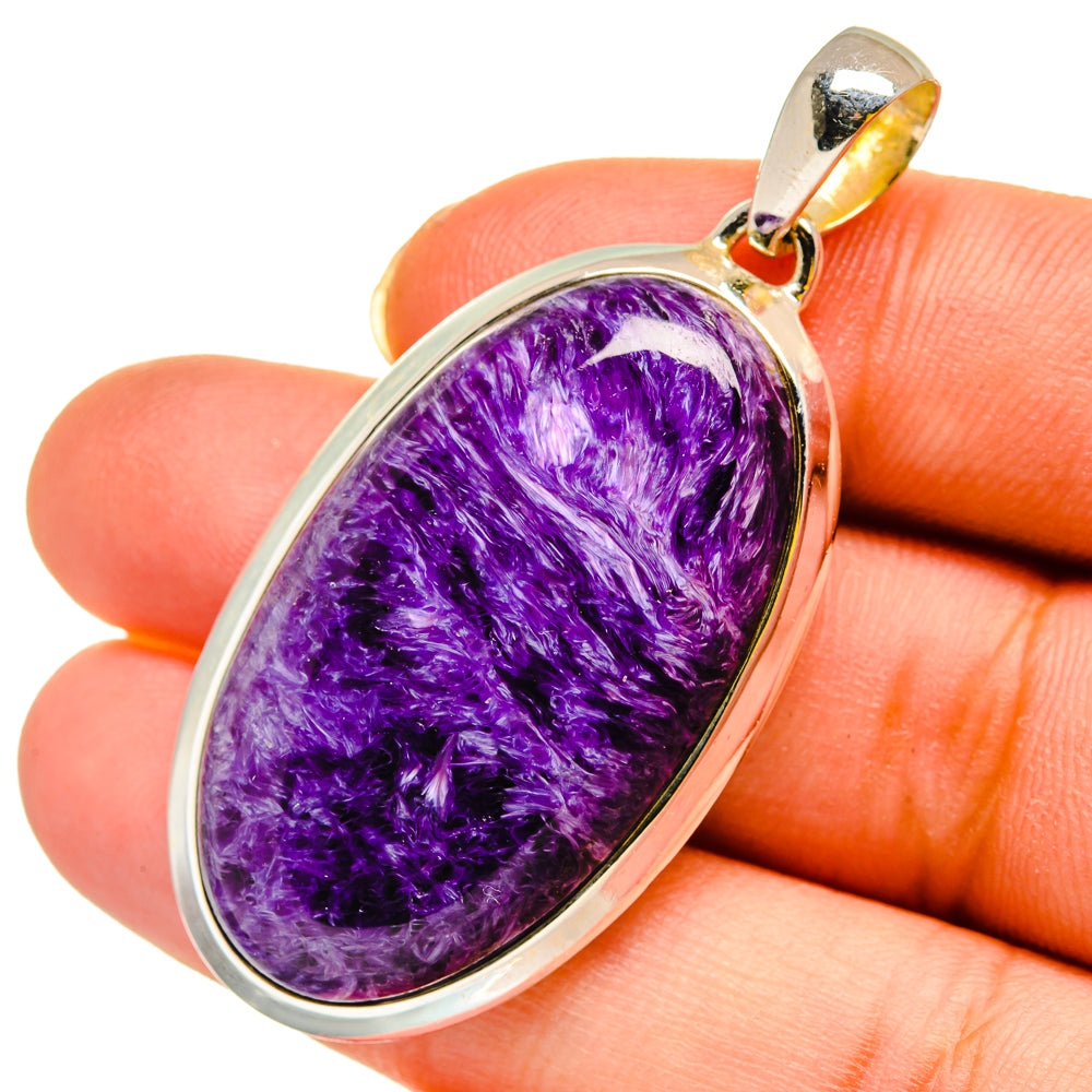 Charoite Pendants handcrafted by Anasilvercos - PD12061