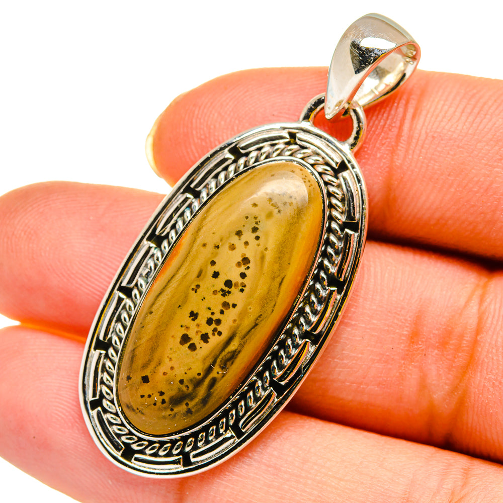Willow Creek Jasper Pendants handcrafted by Anasilvercos - PD12064