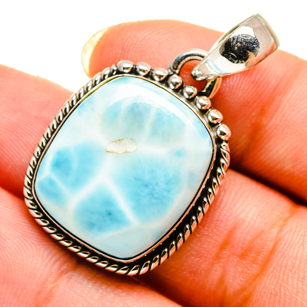 Larimar Pendants handcrafted by Anasilvercos - PD12066