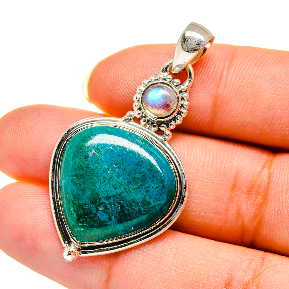 Chrysocolla Pendants handcrafted by Anasilvercos - PD12099