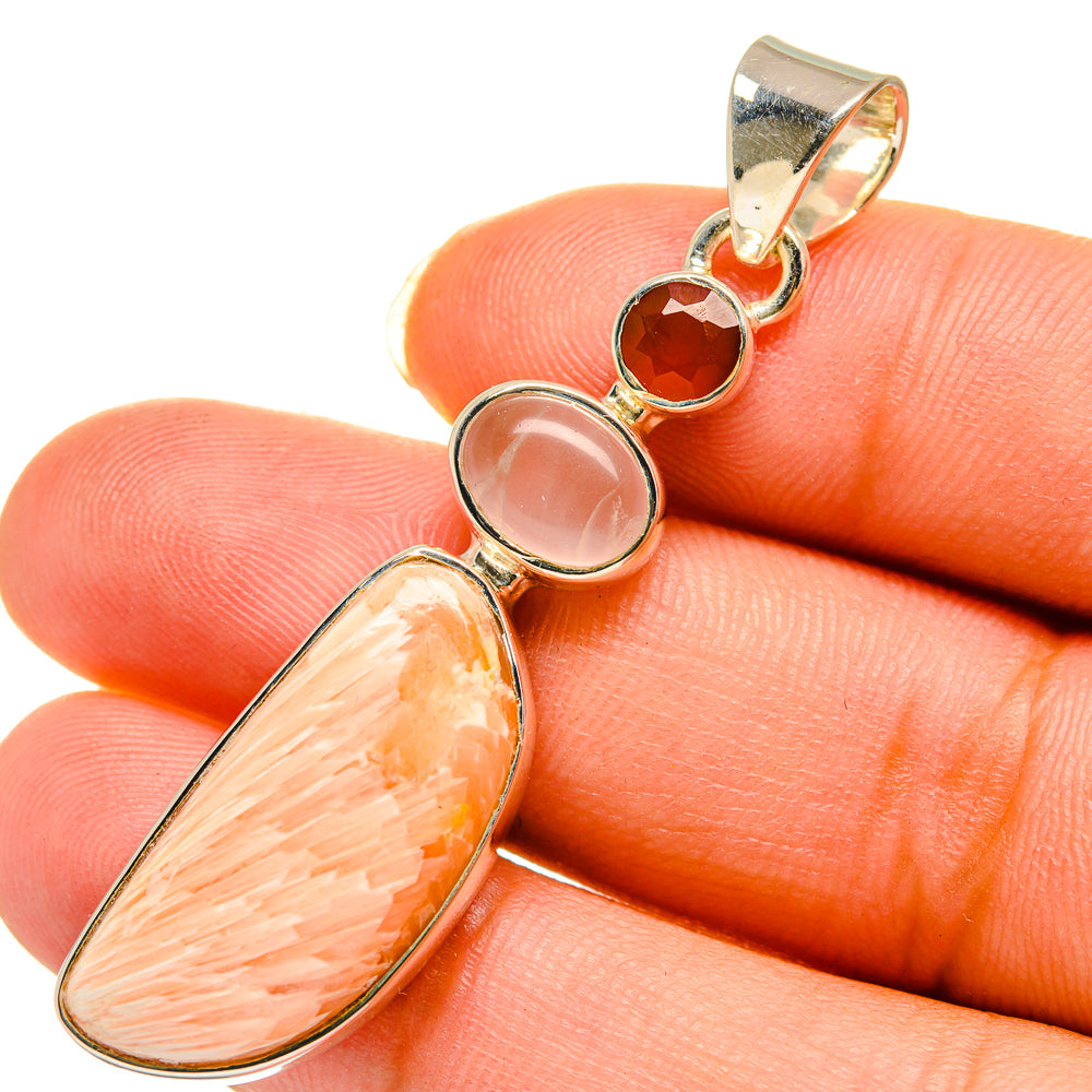 Scolecite Pendants handcrafted by Anasilvercos - PD12131
