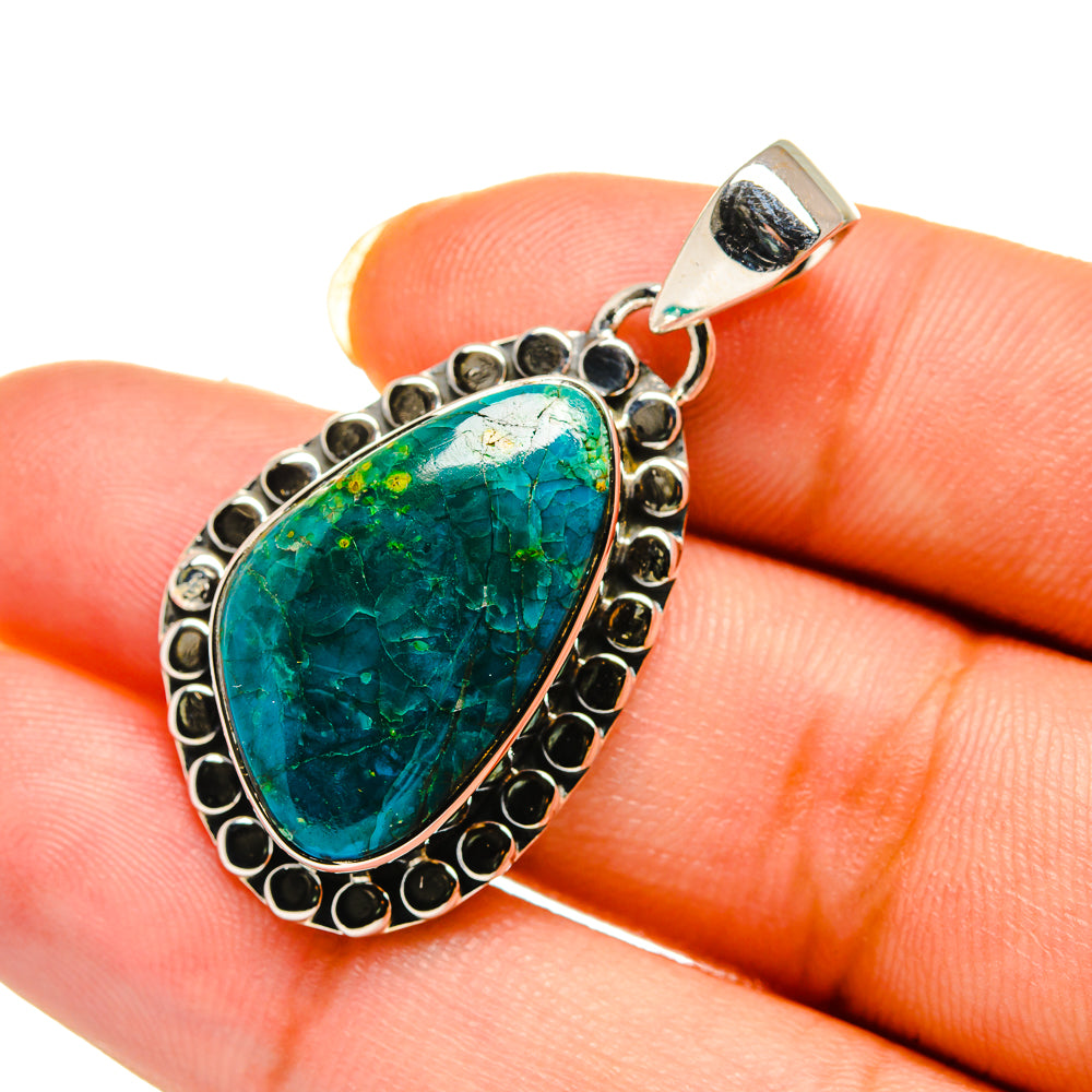 Chrysocolla Pendants handcrafted by Anasilvercos - PD12152