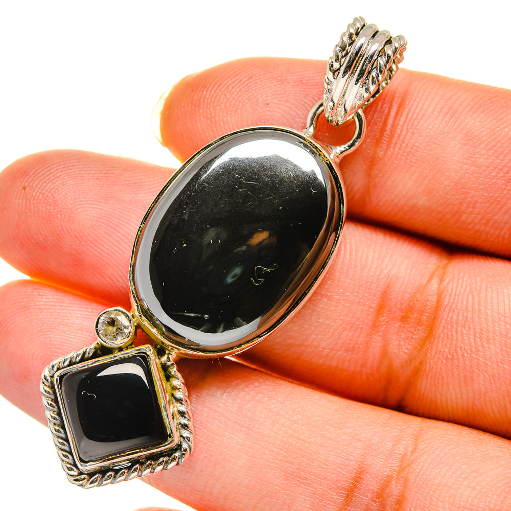 Hematite Pendants handcrafted by Anasilvercos - PD12160