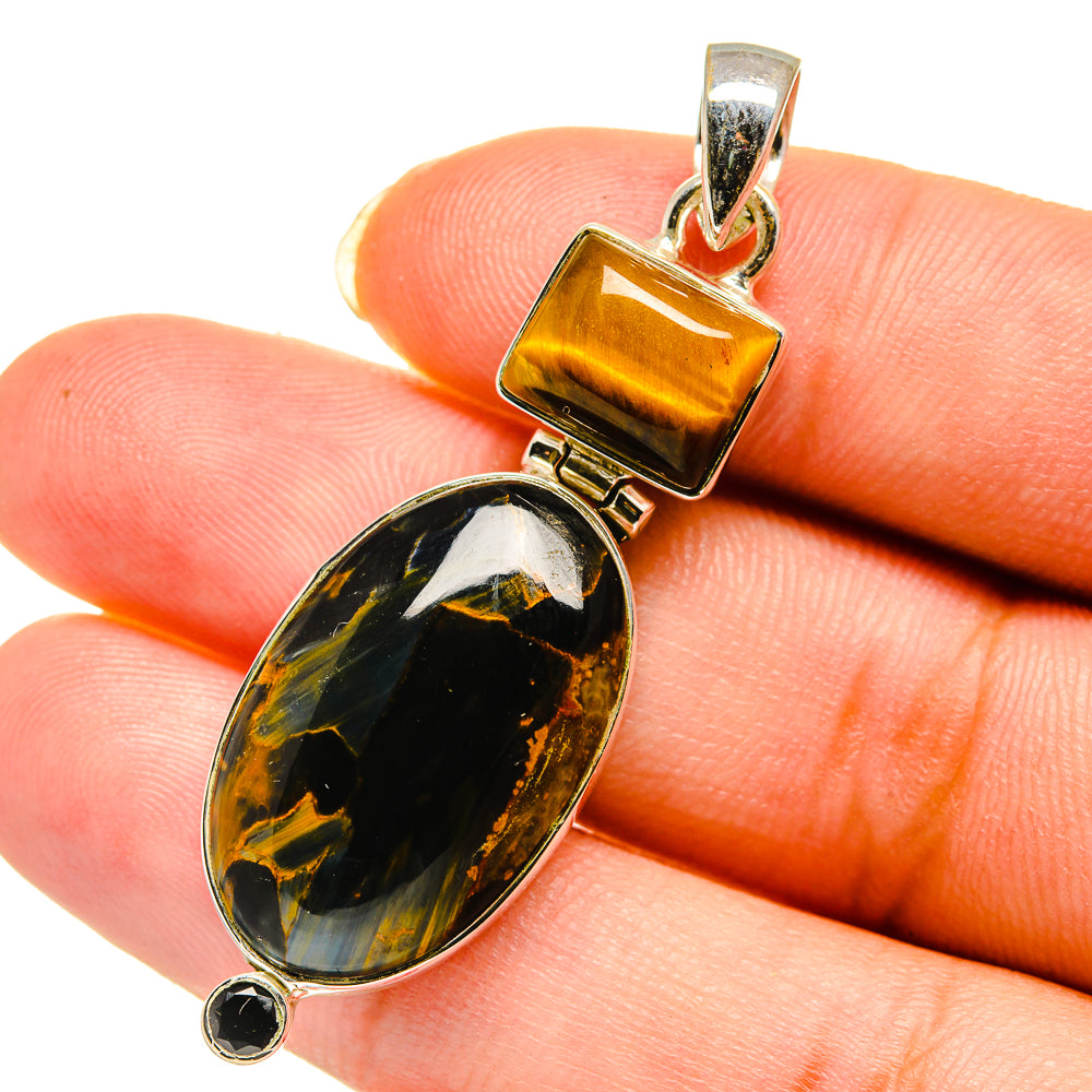 Pietersite Pendants handcrafted by Anasilvercos - PD12161
