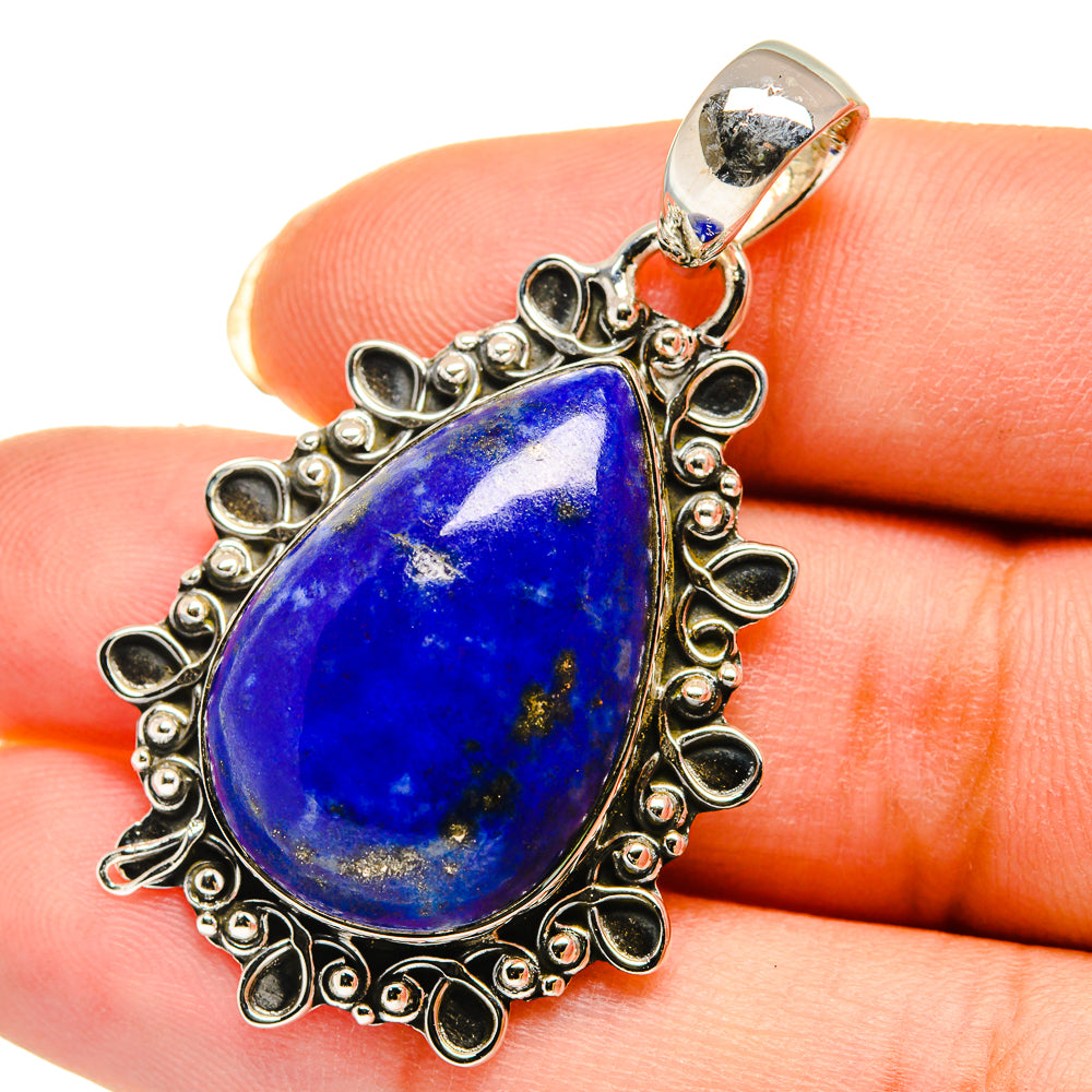 Lapis Lazuli Pendants handcrafted by Anasilvercos - PD12187