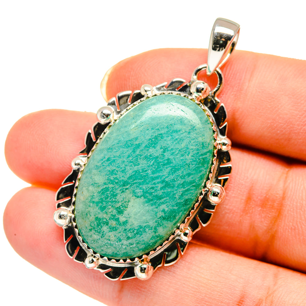 Amazonite Pendants handcrafted by Anasilvercos - PD12188