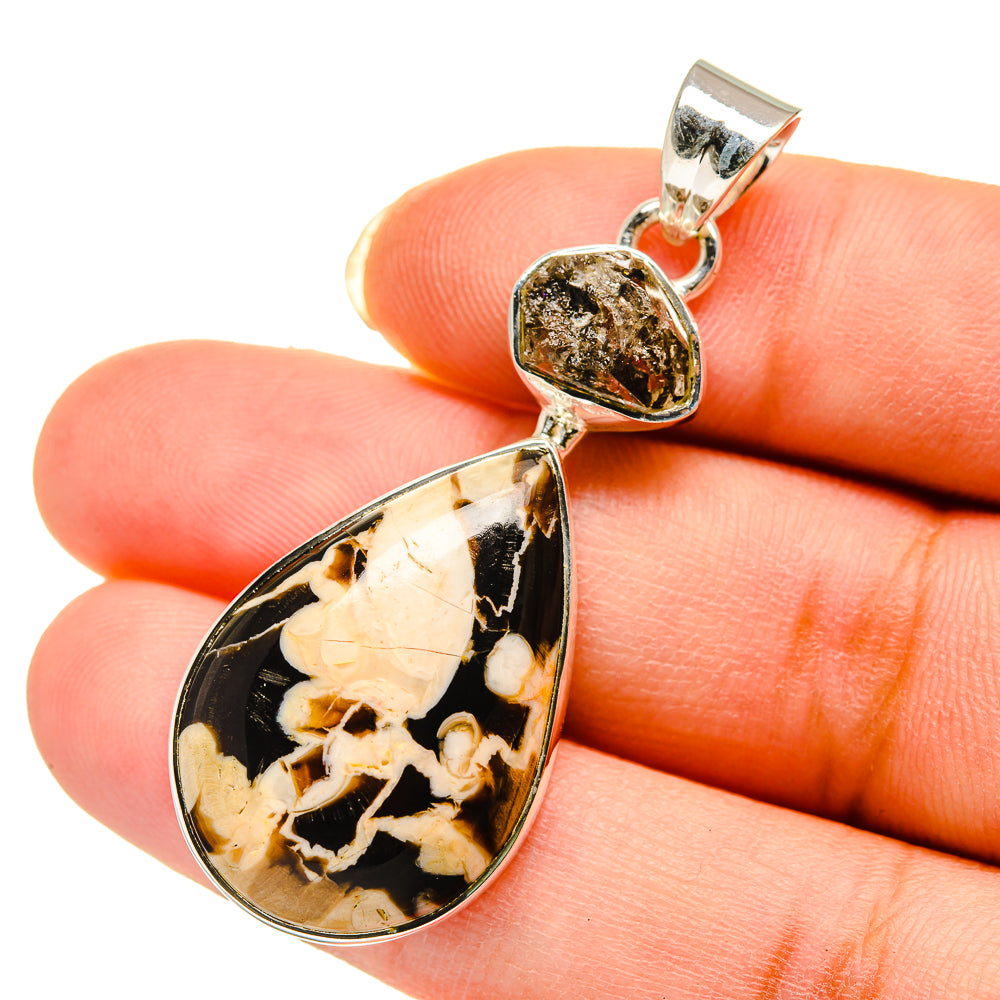 Peanut Wood Jasper Pendants handcrafted by Anasilvercos - PD12189