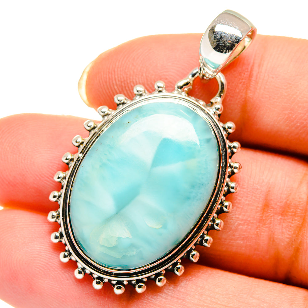Larimar Pendants handcrafted by Anasilvercos - PD12202