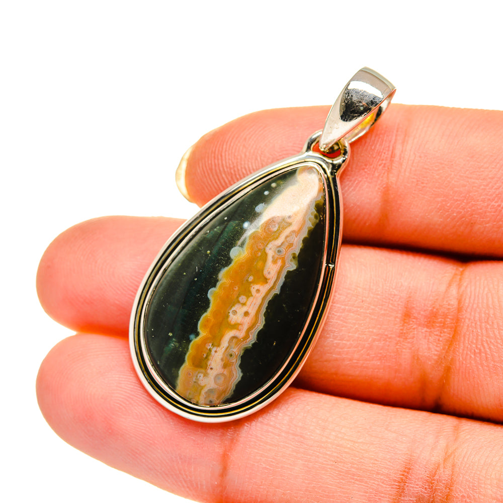 Ocean Jasper Pendants handcrafted by Anasilvercos - PD12222