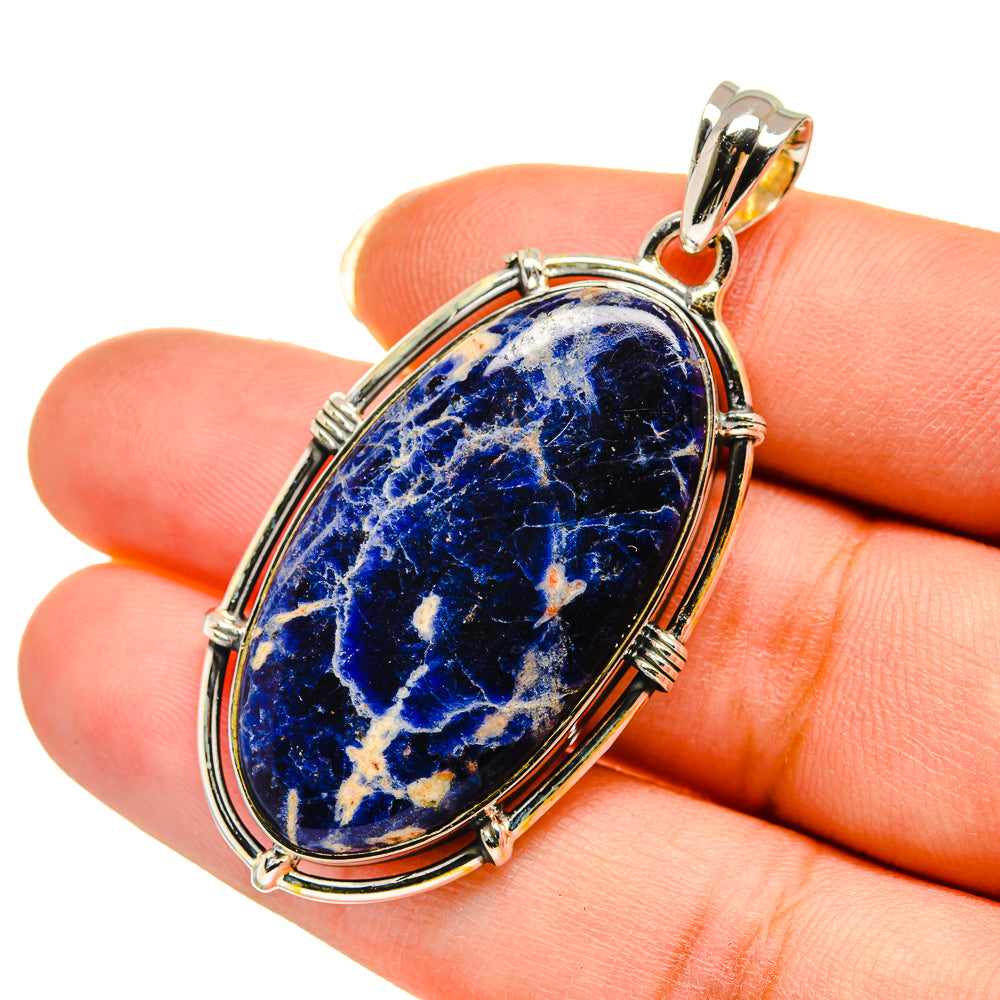 Sodalite Pendants handcrafted by Anasilvercos - PD12228