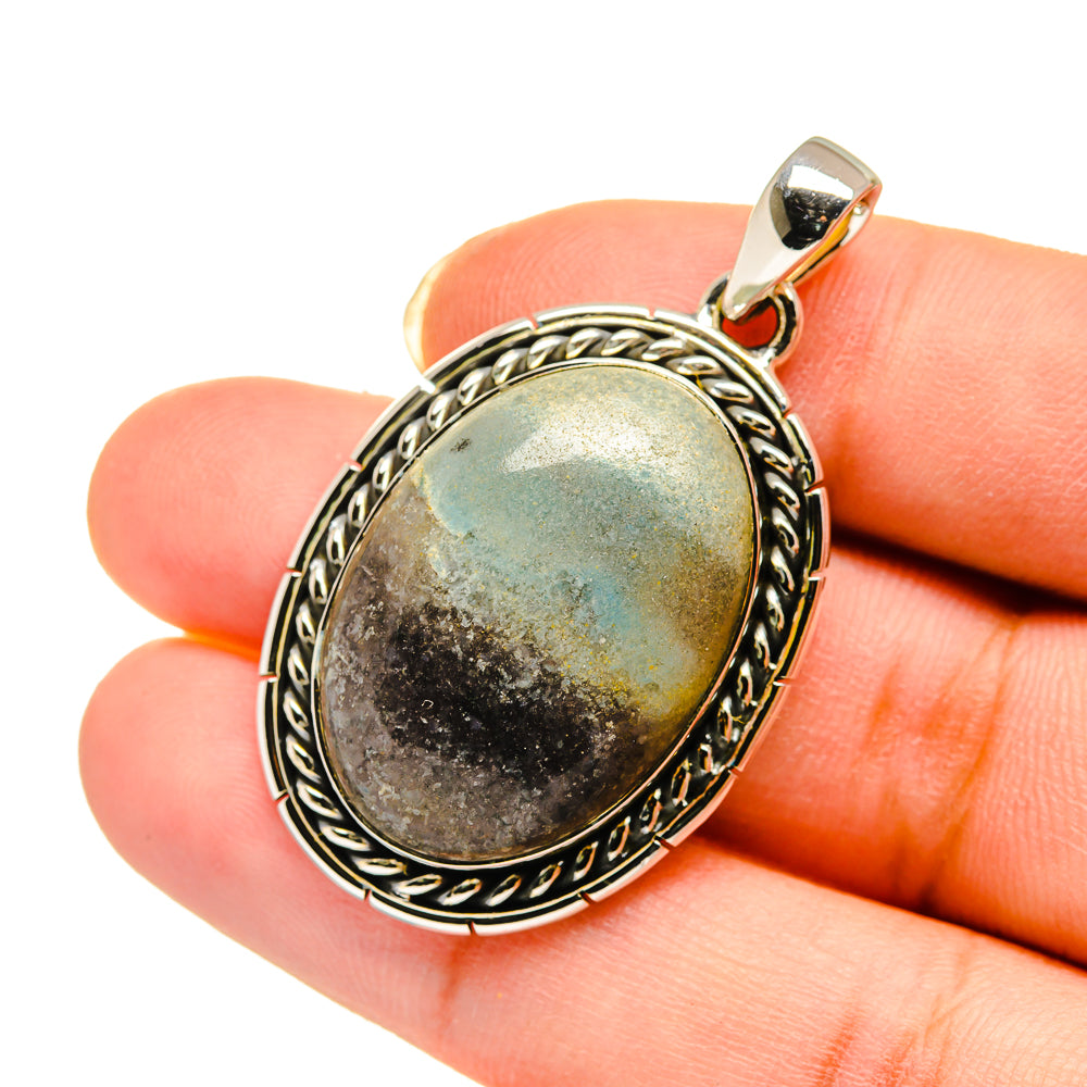 Peruvian Opal Pendants handcrafted by Anasilvercos - PD12229