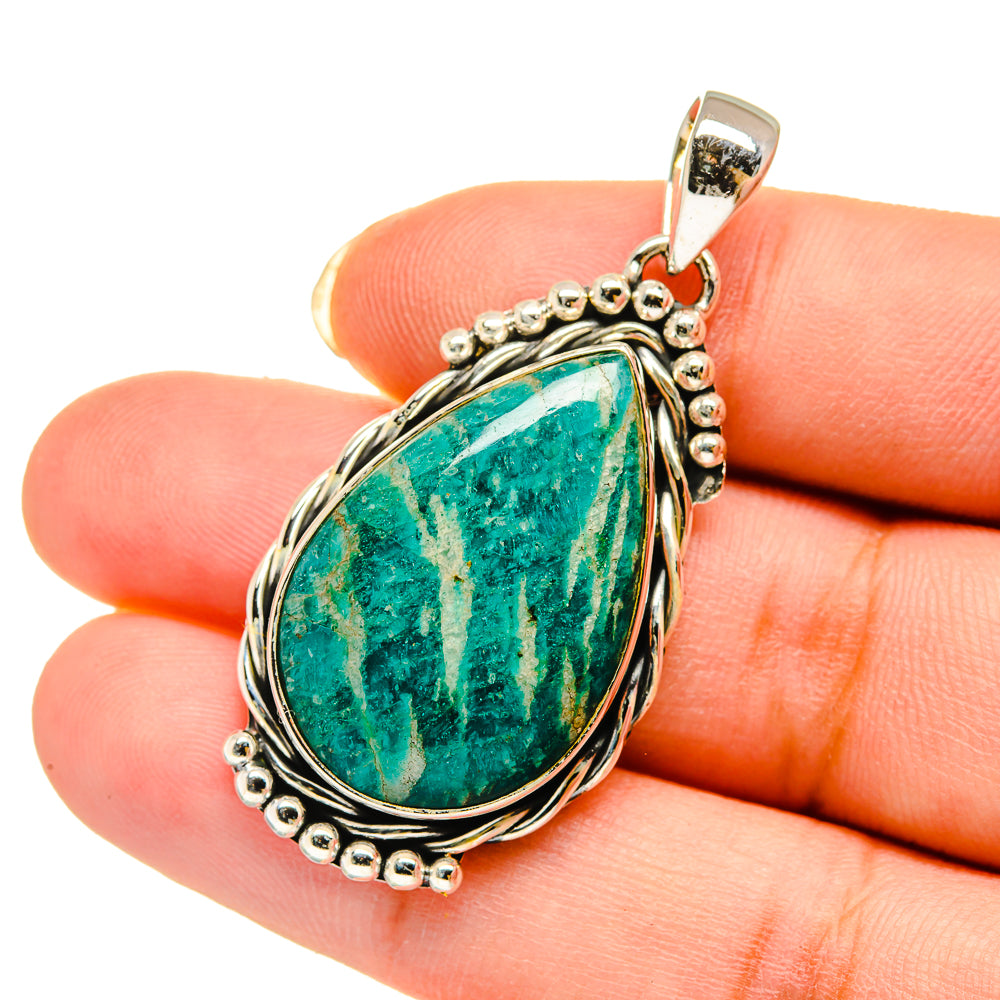 Amazonite Pendants handcrafted by Anasilvercos - PD12230