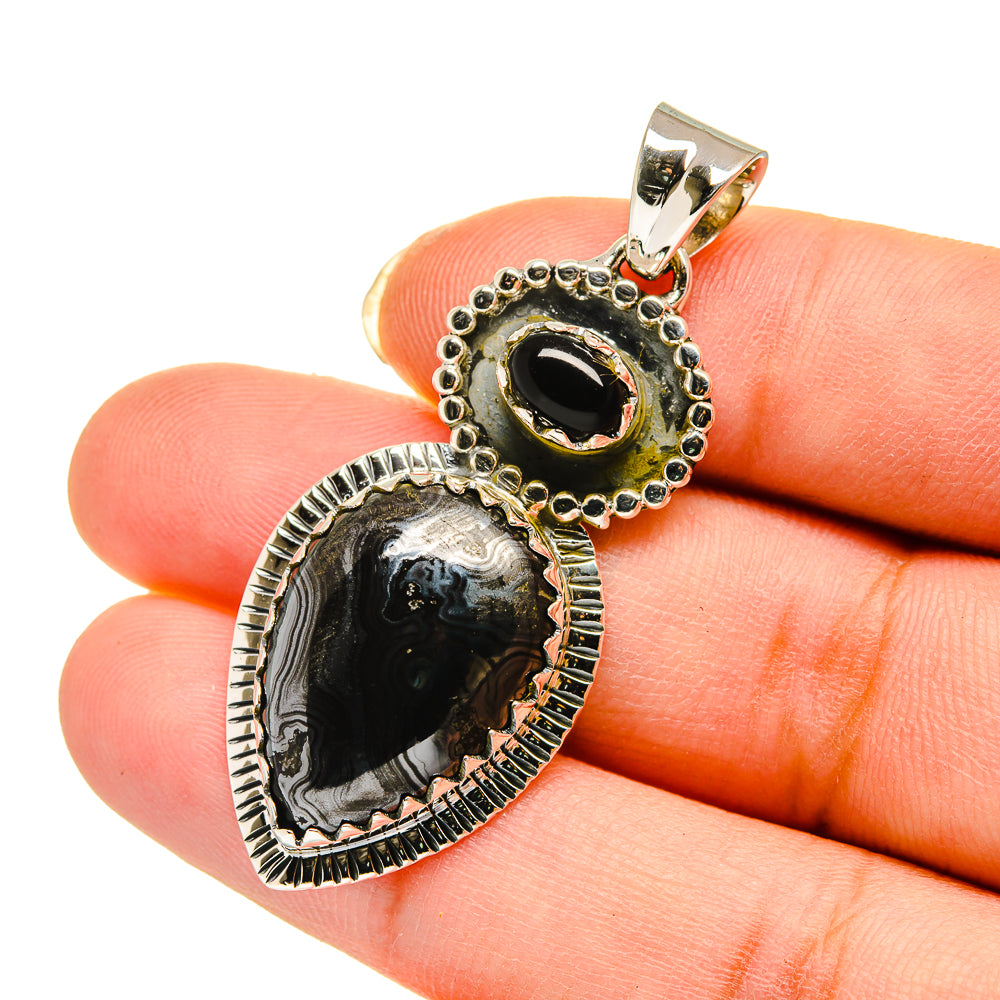 Psilomelane Pendants handcrafted by Anasilvercos - PD12232