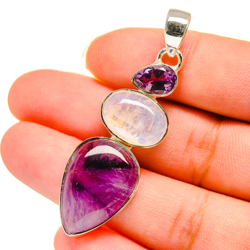 Amethyst Pendants handcrafted by Anasilvercos - PD12235