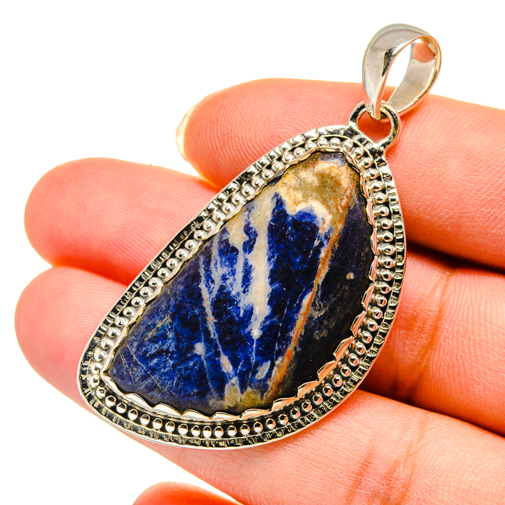Sodalite Pendants handcrafted by Anasilvercos - PD12243