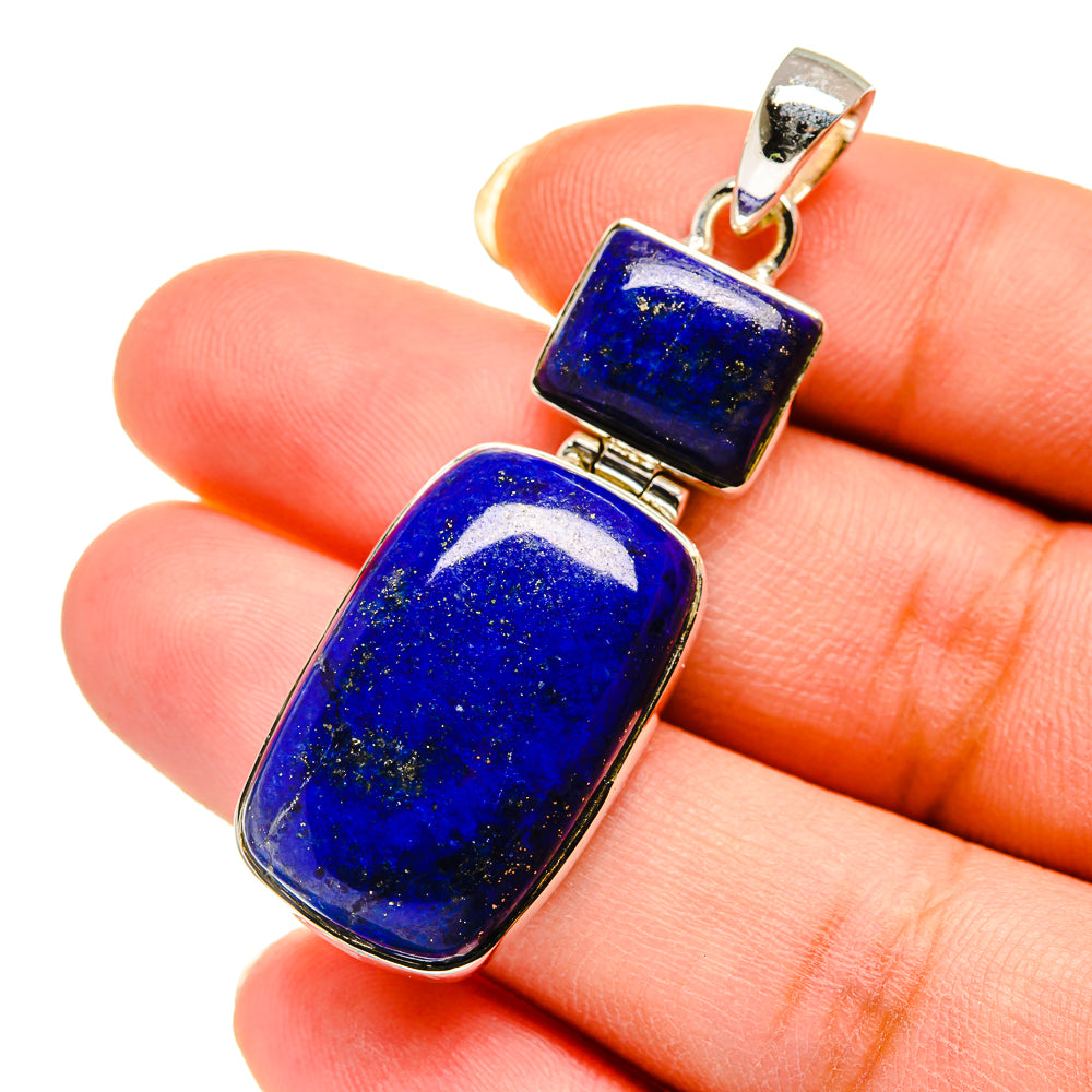 Lapis Lazuli Pendants handcrafted by Anasilvercos - PD12245