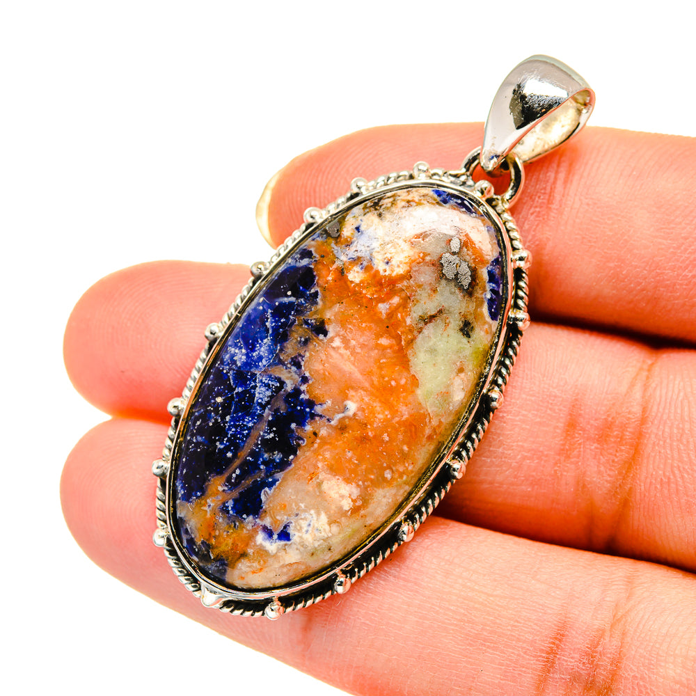 Sodalite Pendants handcrafted by Anasilvercos - PD12253