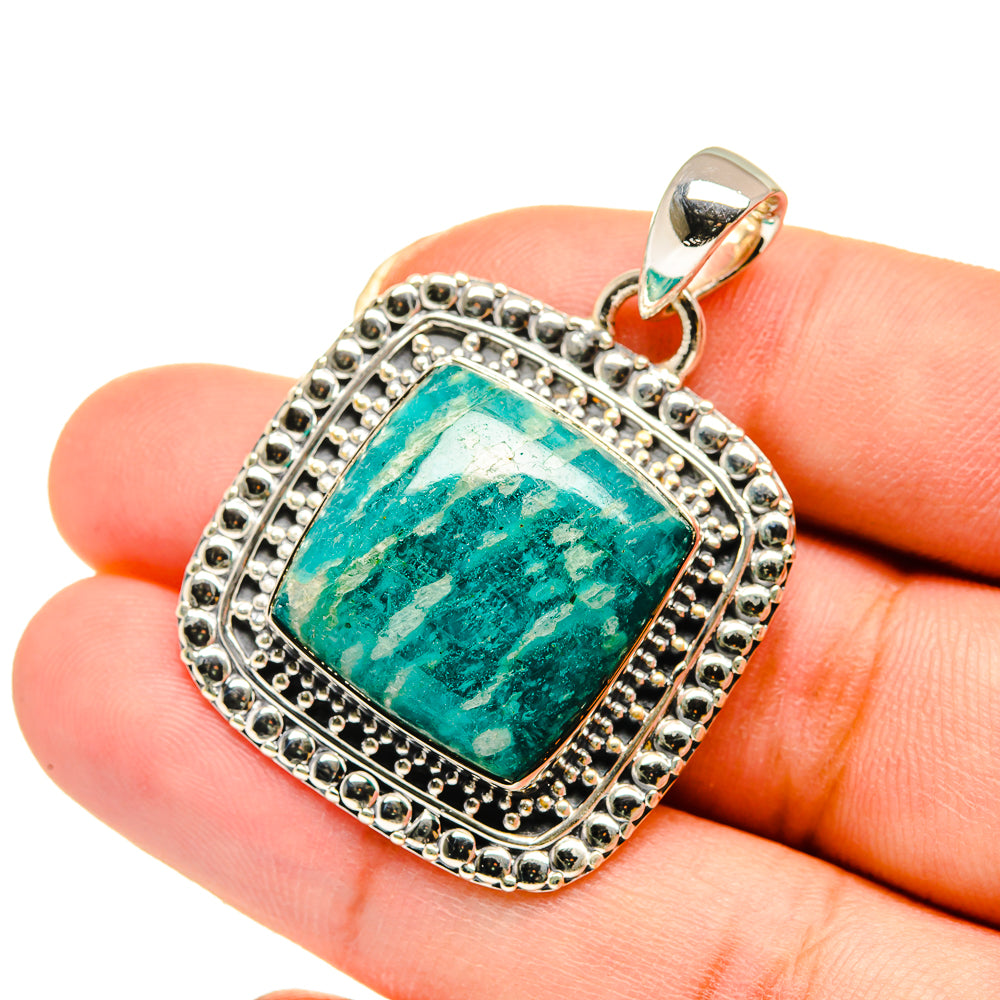 Amazonite Pendants handcrafted by Anasilvercos - PD12260