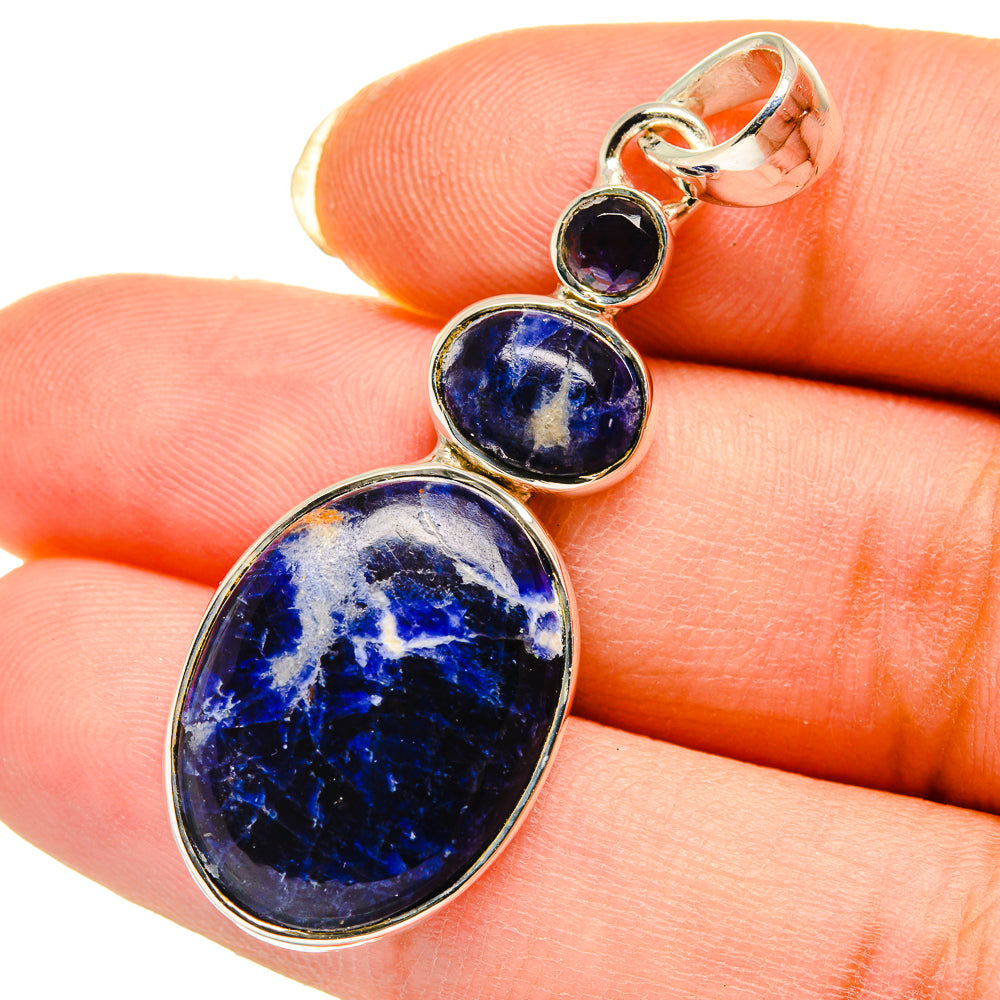 Sodalite Pendants handcrafted by Anasilvercos - PD12264