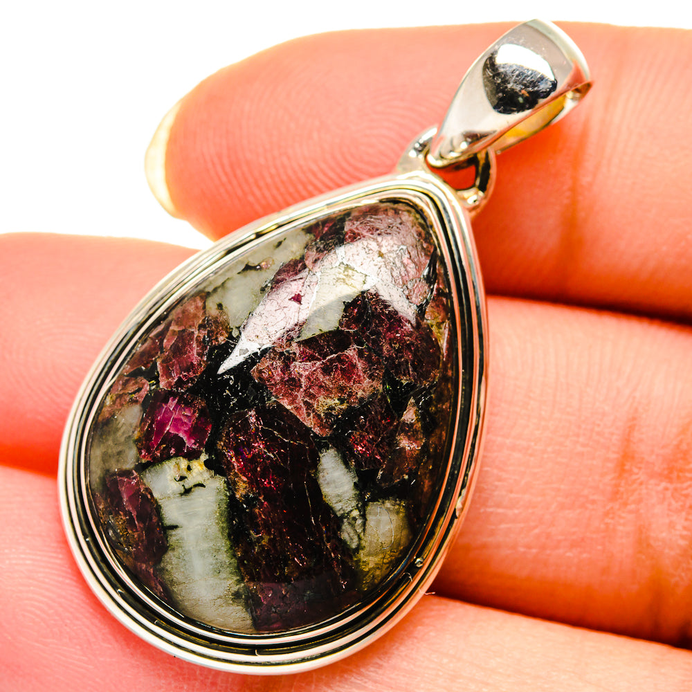 Russian Eudialyte Pendants handcrafted by Anasilvercos - PD12280